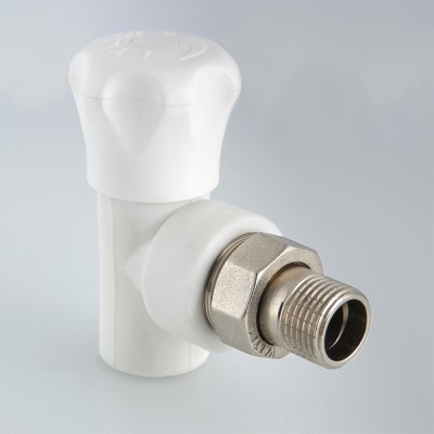 VTp.718.V.02004 Клапан полипропиленовый со сгоном угловой Valtec 20 мм х 1/2"  - Вид №1