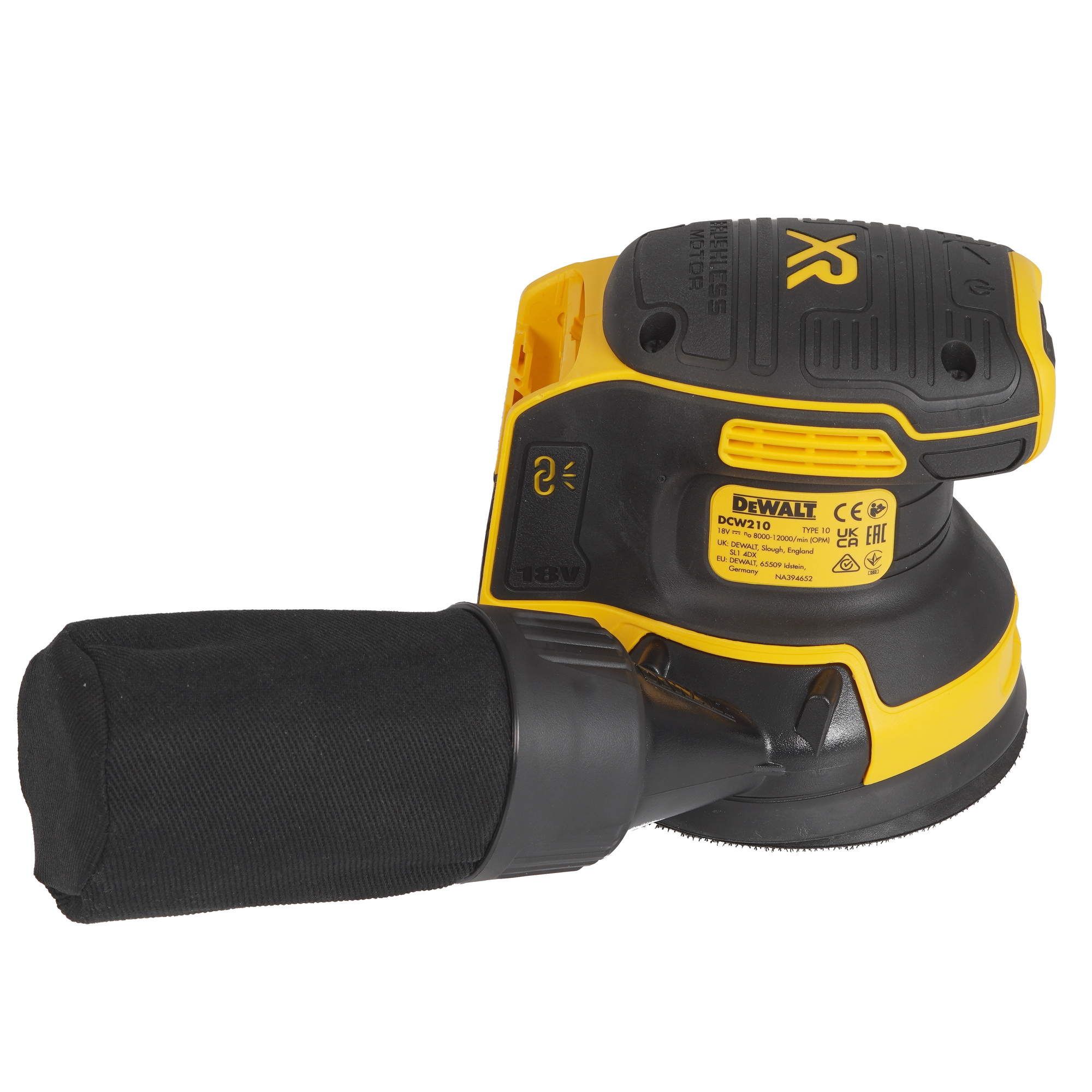 Эксцентриковая шлифмашинка DeWalt DCW210NT-XJ XR FLEXVOLТ 18/54V  , Без ЗУ, Без АКБ 5478666 STDN-0100921 - Вид №3