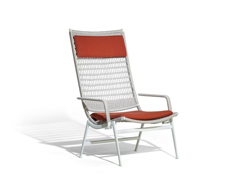 Веревочное садовое кресло с подлокотниками Poltrona Frau Boundless Living Outdoor Collections ARCH-00037474