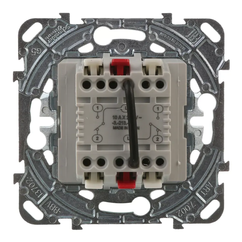 Переключатель встраиваемый Systeme Electric Unica 2 клавиши, цвет белый STLM-2204638 - Вид №4