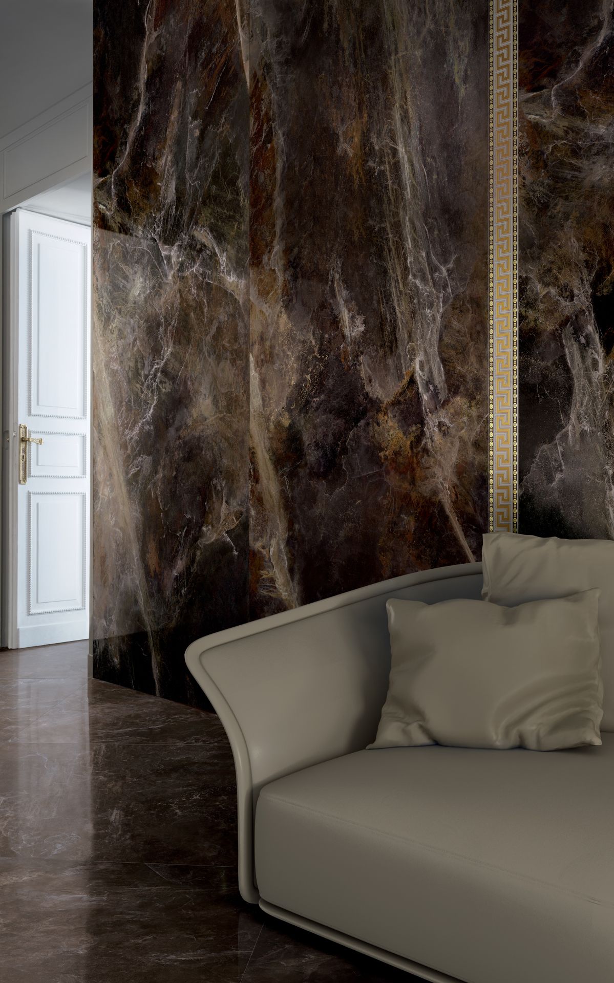 Пол / керамогранит с мраморным эффектом Versace Ceramics Maximvs ARCH-00122597 - Вид №1