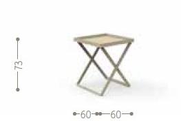 Talenti Квадратный алюминиевый садовый стол Accessories Rayvg - Вид №4