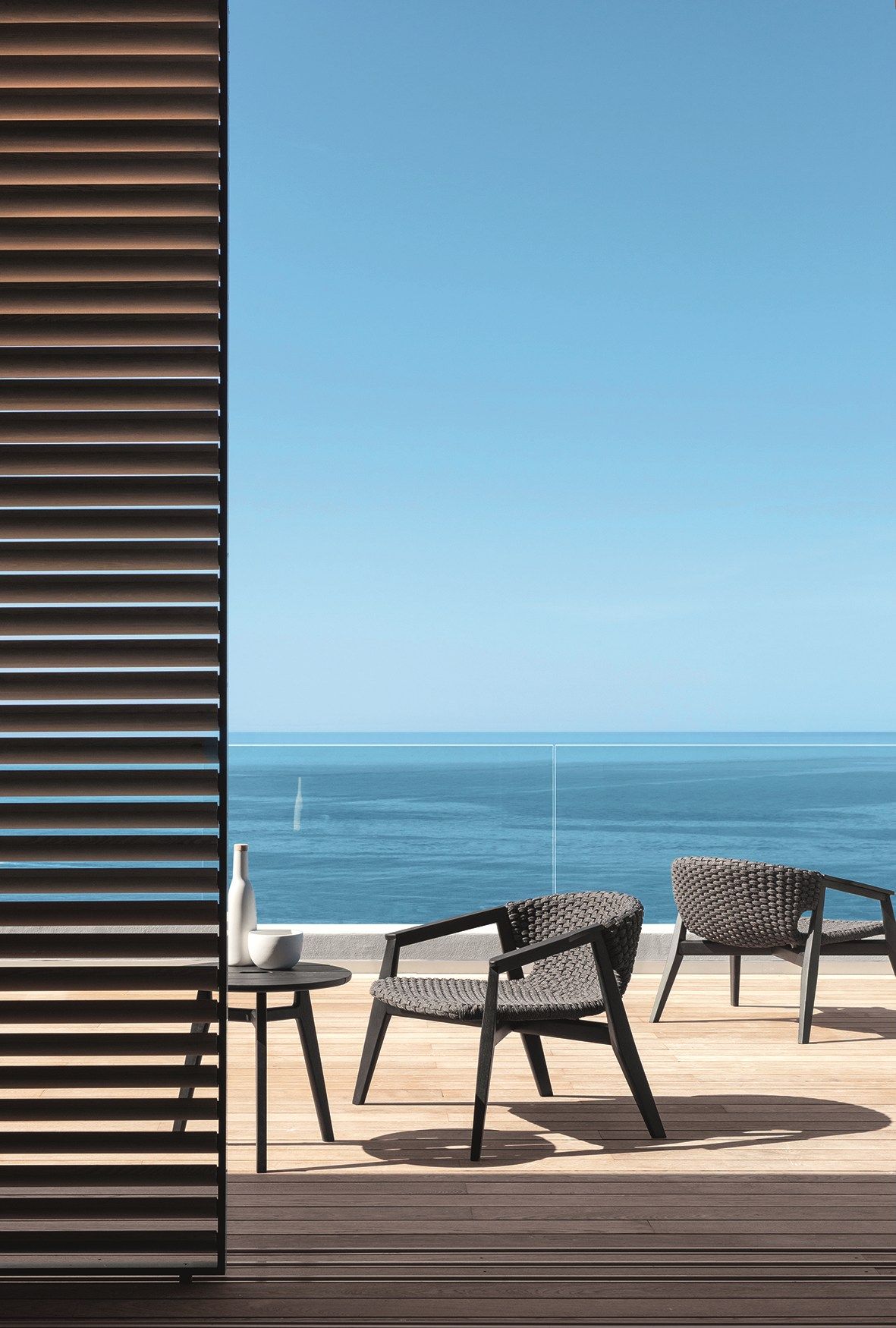 Круглый стол из тикового дерева Ethimo Knit ARCH-00022966 - Вид №5