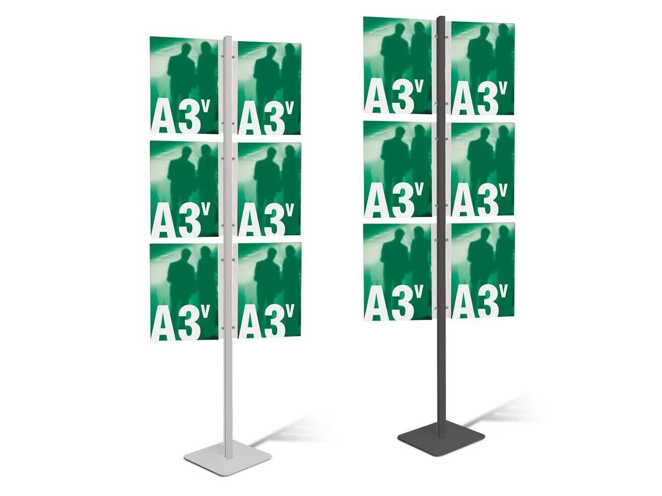 Алюминиевая двухсторонняя напольная витрина для брошюр STUDIO T InUno ARCH-00029206 - Вид №11