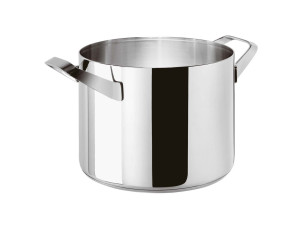 Высокий горшок из нержавеющей стали с ручками