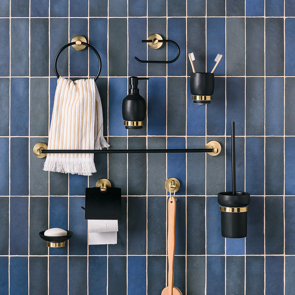 Дозатор для жидкого мыла Moroshka Oro Nero цвет чёрный/золотой STLM-2100588 - Вид №4