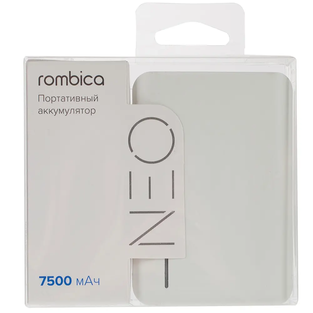 Внешний аккумулятор Rombica 7500 мАч цвет белый STLM-2026549 - Вид №1