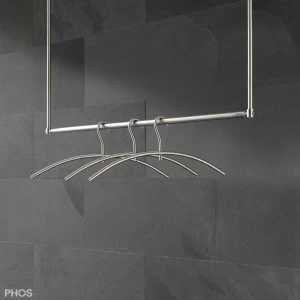 T5D Подвесной шкаф занимает 5 двойных мест с вешалкой для одежды и 10 вращающимися крючками. PHOS