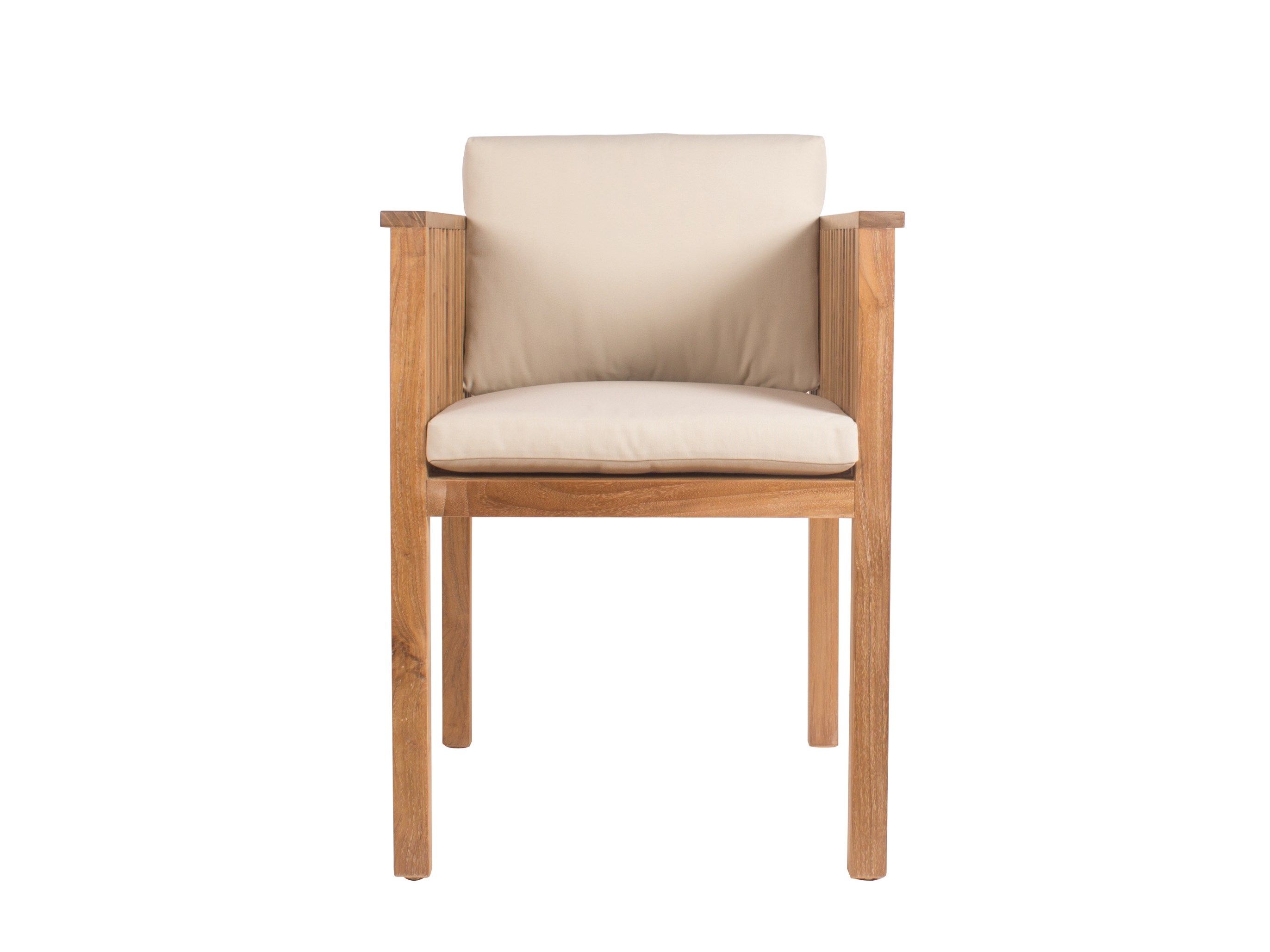 Стул для сада из тикового дерева с подлокотниками Il Giardino di Legno код ARCH-00104226 - Вид №1