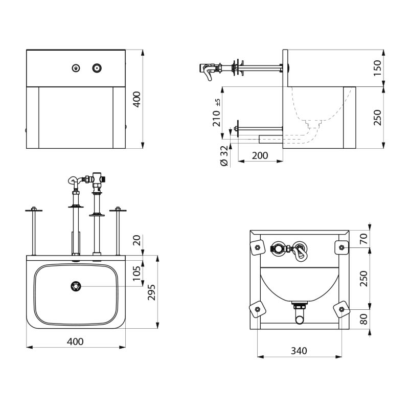 160340 Умывальник TEK TC DELABIE  - Вид №1