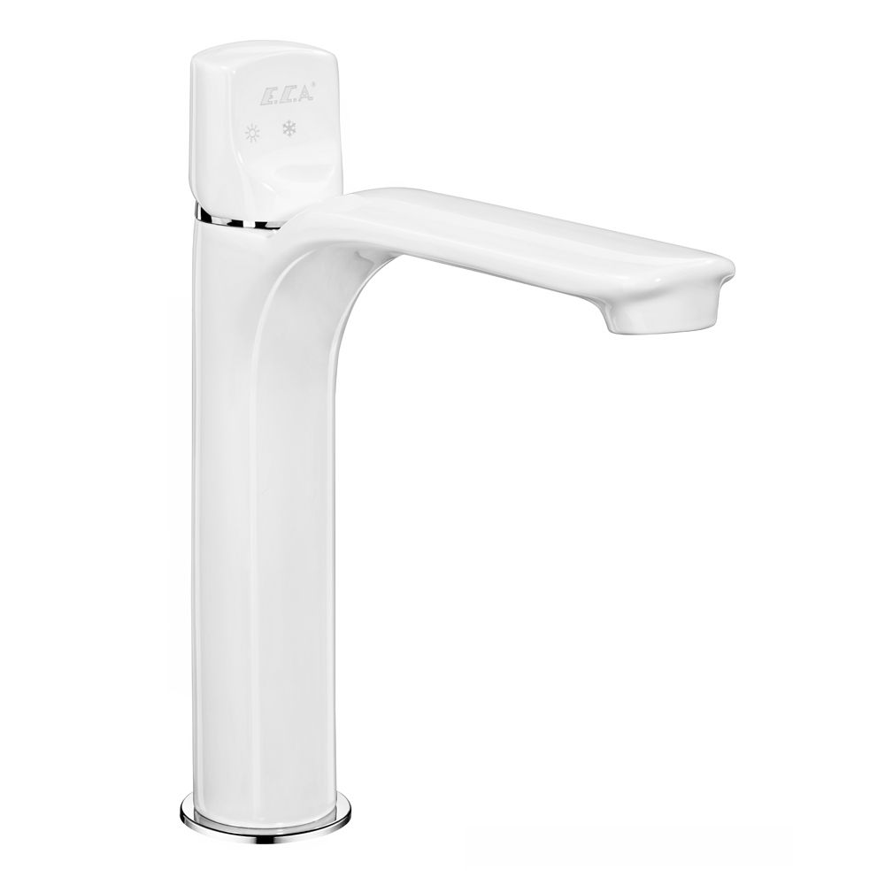 104108983  Смеситель для умывальника Myra Medium - белый Eca  - Вид №1