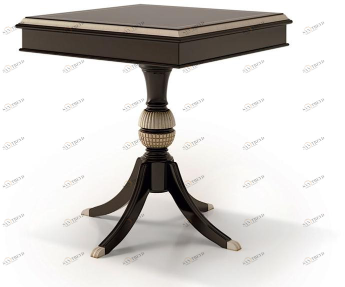 Carpanese Home Стол высокий квадратный с основанием 4 звезды Heritage 6313