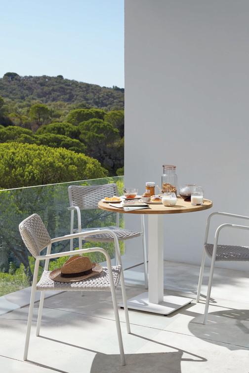 MNST1241 Обеденный стол pca shingle f11 75см x 75см Manutti Napoli - Вид №8