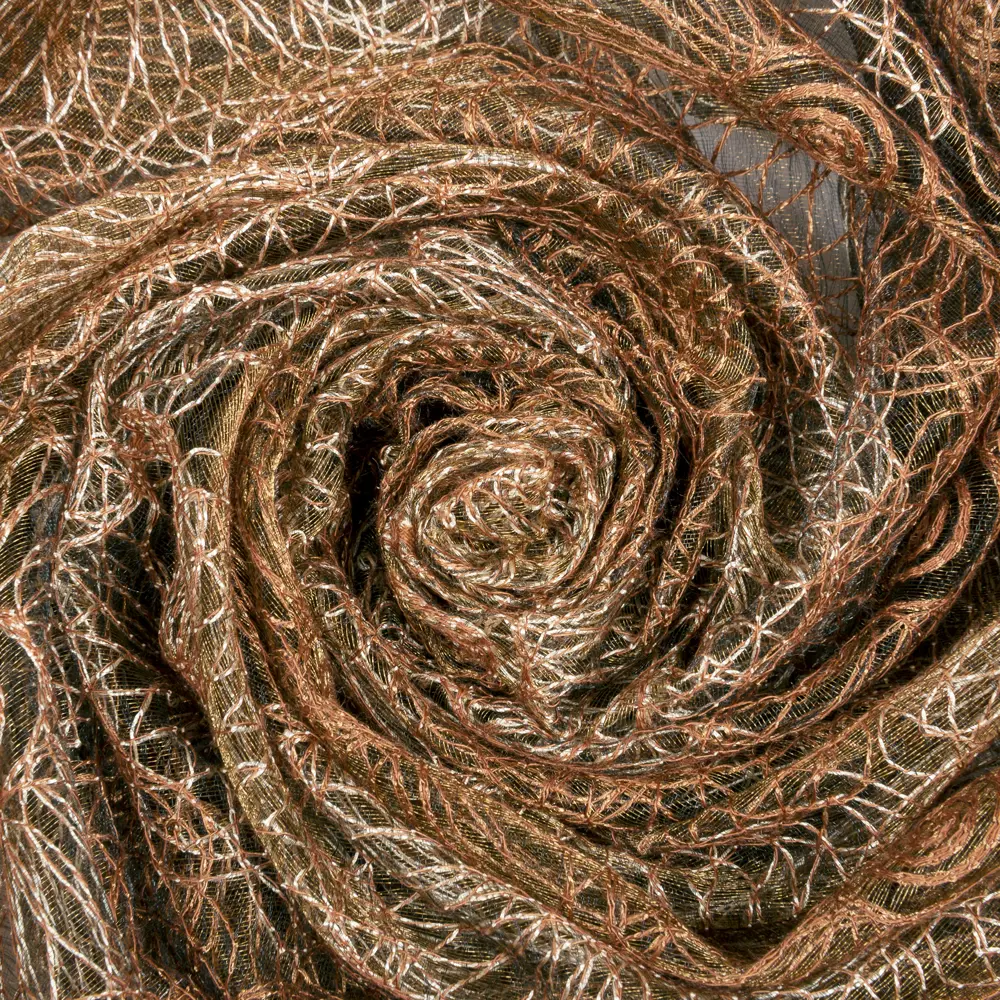 Тюль на ленте «Одуванчик», 150х270 см, орнамент, цвет коричневый ТОРГОВЫЙ ДОМ ТЕКСТИЛЬ STLM-2009888 - Вид №1