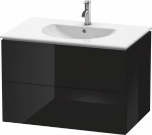 LC626204040 Тумбочка подвесная L-Cube #LC6262 820 x 534 мм Черный глянцевый лак