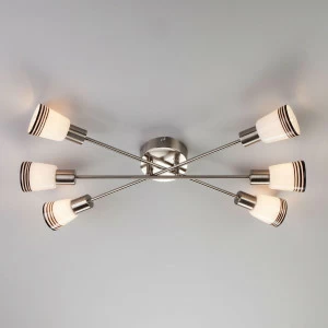 Потолочная люстра Eurosvet Jenna 30132/6 сатин-никель EUROSVET JENNA 184443 Белый