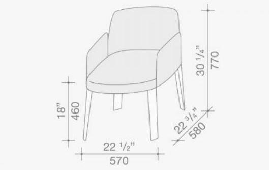 Lema Стул с обивкой и подлокотниками sun-id-1348084 - Вид №5