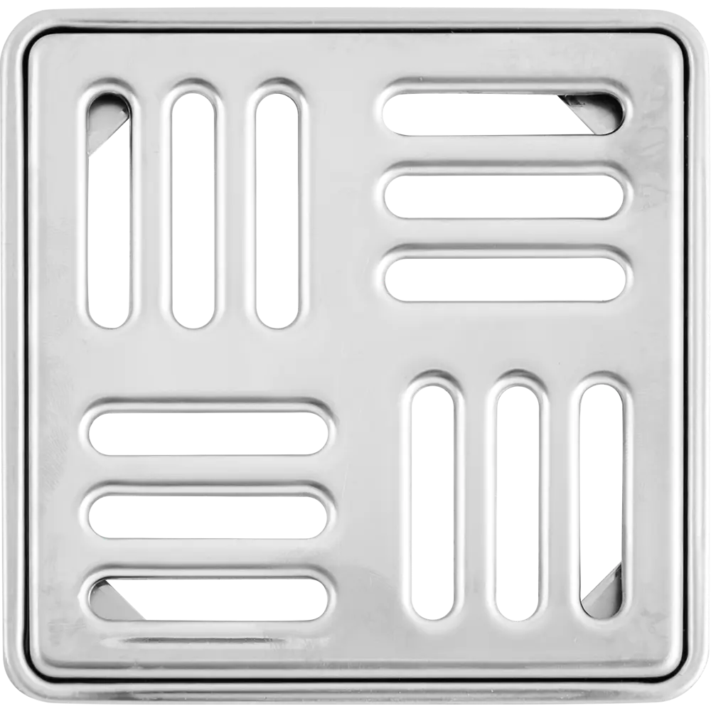 Решетка для душевого трапа Ани Пласт 120x120 мм из нержавеющей стали 86395288 STLM-0068499 - Вид №1