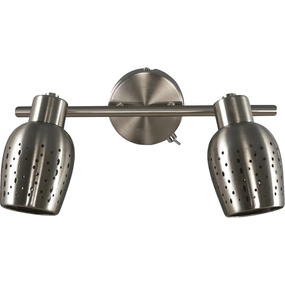 Спот поворотный Siena 2 лампы 4 м² цвет сатин никель Escada STLM-2210225