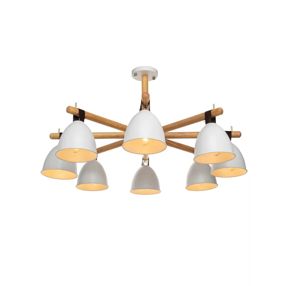 Люстра потолочная Decize L1381, 8 ламп, 24 м², цвет белый LAMPLANDIA STLM-2049515 - Вид №3