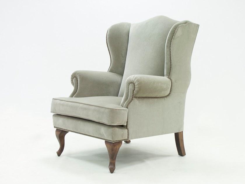 CREARTE COLLECTIONS Велюровое кресло Bergere с подлокотниками Dover crearte 67 - Вид №1