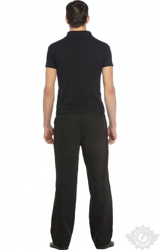 66361 Тенниска-поло синяя  Одежда для салонов красоты  размер XS (44) Спецодежда  - Вид №8