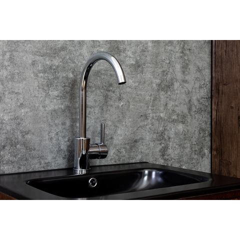 Orange OneLife P04-001cr Полимерный смеситель для кухни, цвет: хром Хром sun-id-1517137 - Вид №2