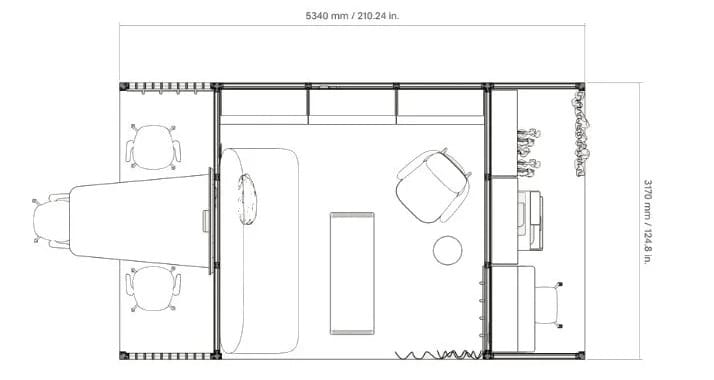 Модульный офисный остров из алюминия и стекла Mute Modular ARCH-00038470 - Вид №3