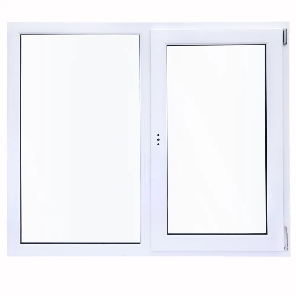 Пластиковое окно ПВХ VEKA одностворчатое 1270x1200 мм (ВхШ) однокамерный стеклопакет белый (с двух сторон) 84506494 STLM-2154746 