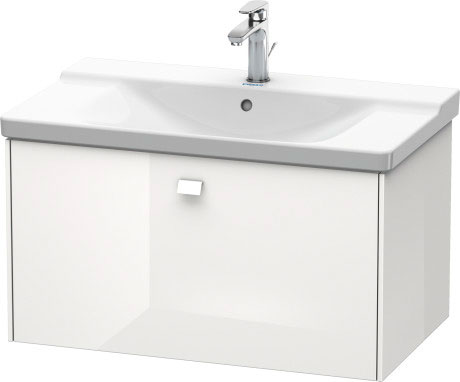 BR402100909 Тумбочка подвесная Brioso #BR4021 820 x 479 мм Светло-голубой матовый декор Duravit - Вид №2