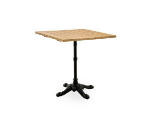 Квадратный стол из тика и чугуна