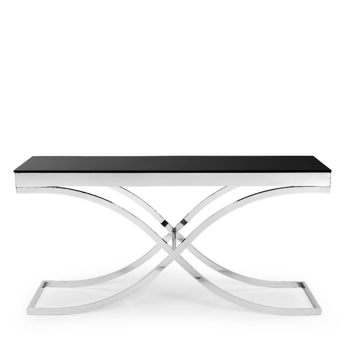 450240-02 ABHIKA КОНСОЛЬ GARDA X H88 180X50 SILVER 