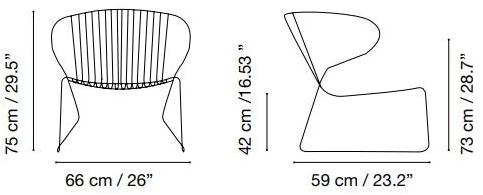 iSimar Штабелируемое садовое кресло из стали с подлокотниками Bolonia 9152 - Вид №6