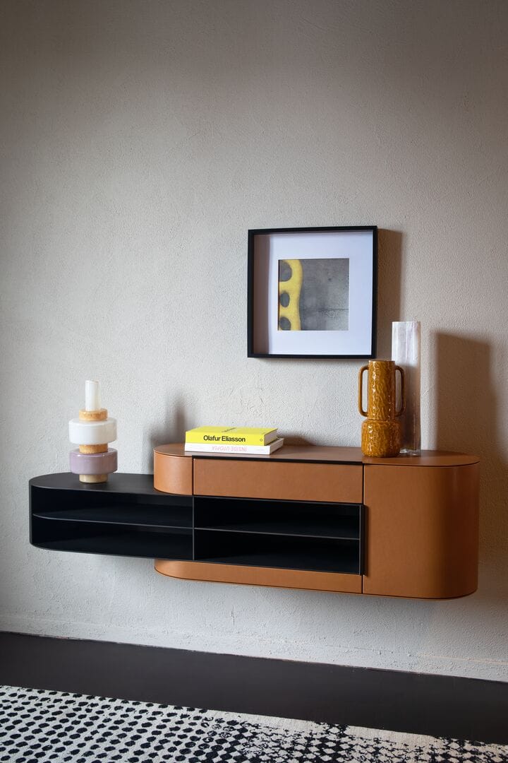 Кожаный подвесной шкафчик Baxter Blend ARCH-00152583 - Вид №2