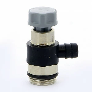 Вентиль Н-штуцер сливной вращающийся пластиковый маховик ITAP 3/8"