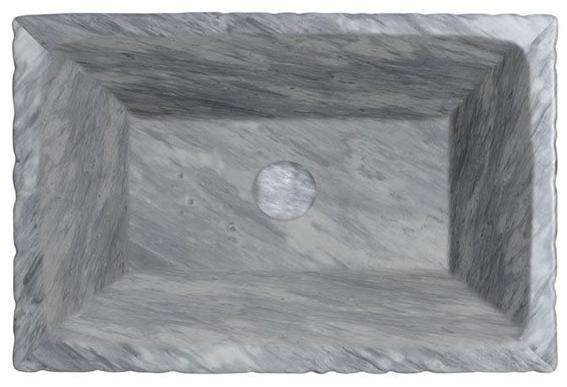 Ptr01r Подвесная раковина настенная овальная Horganica Pietra белая - Вид №2