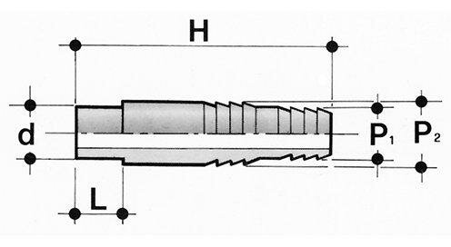 SANIT 72701016050 Шланг, розетка растворителя, PVC-U  - Вид №1