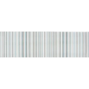 Декор настенный Kerama Marazzi Аккорд 8.5x28.5 см глянцевый цвет бело-зеленый