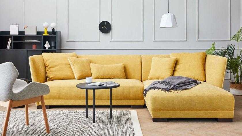 Grado Design 3-х местный тканевый диван с шезлонгом Halle Hal - sf - rc - Вид №10