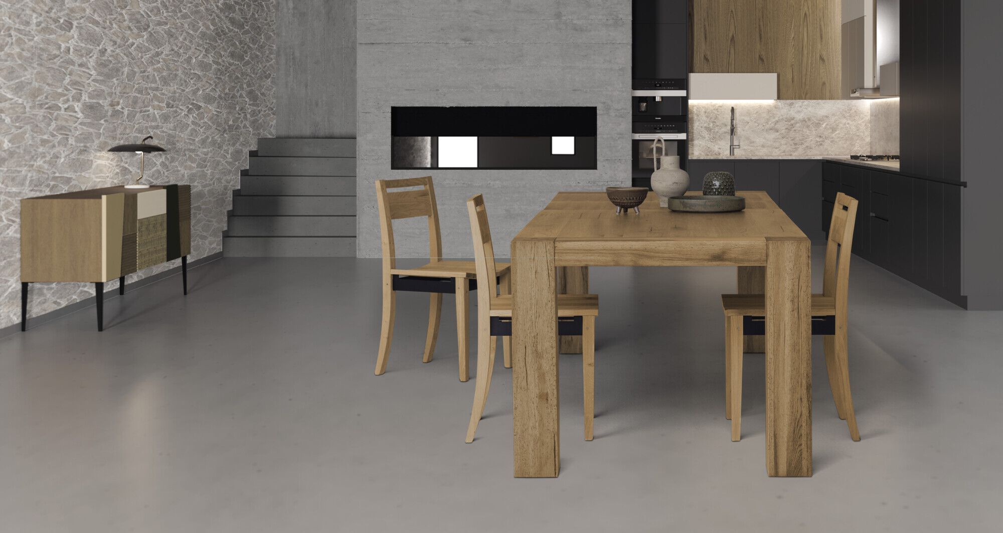 Прямоугольный дубовый стол Devina Nais Бруклин ARCH-00150423 - Вид №1