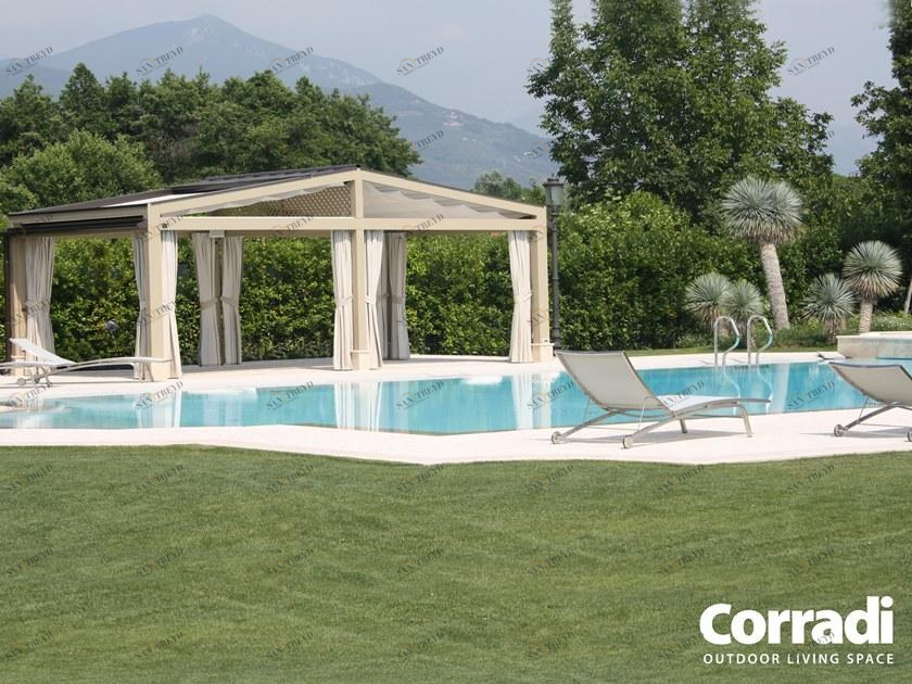 Corradi Отдельностоящая пергола со сдвижной крышкой Pergotenda® sun-id-1353710