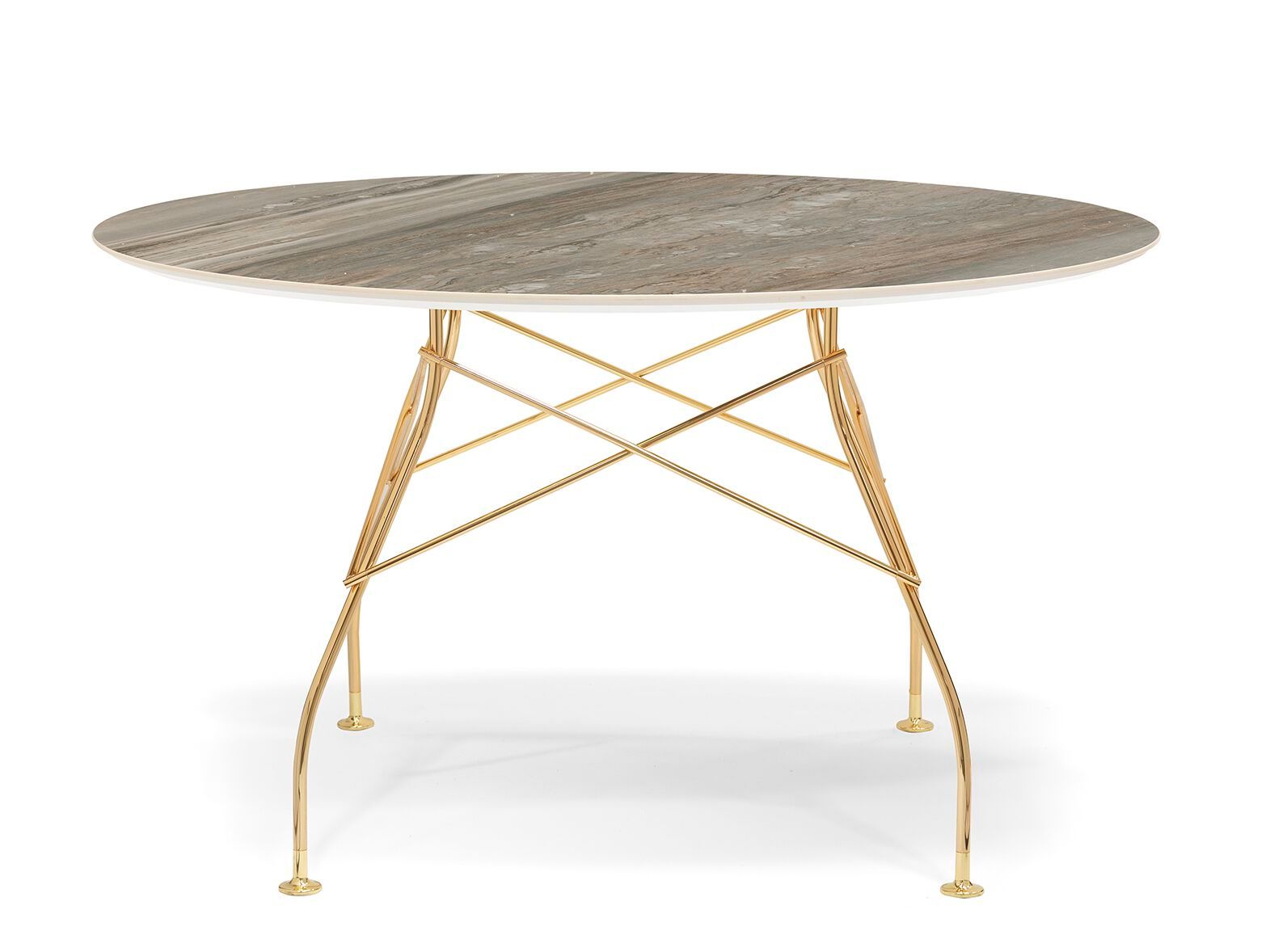 Круглый обеденный стол из керамогранита Kartell GLOSSY ARCH-00051866 - Вид №62