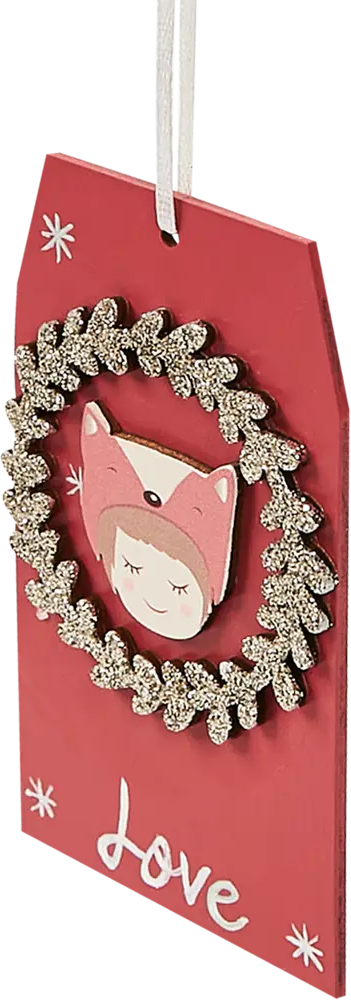 87036527 Елочная игрушка Разделочная доска 11x6.2 цвет розовый STLM-0961371