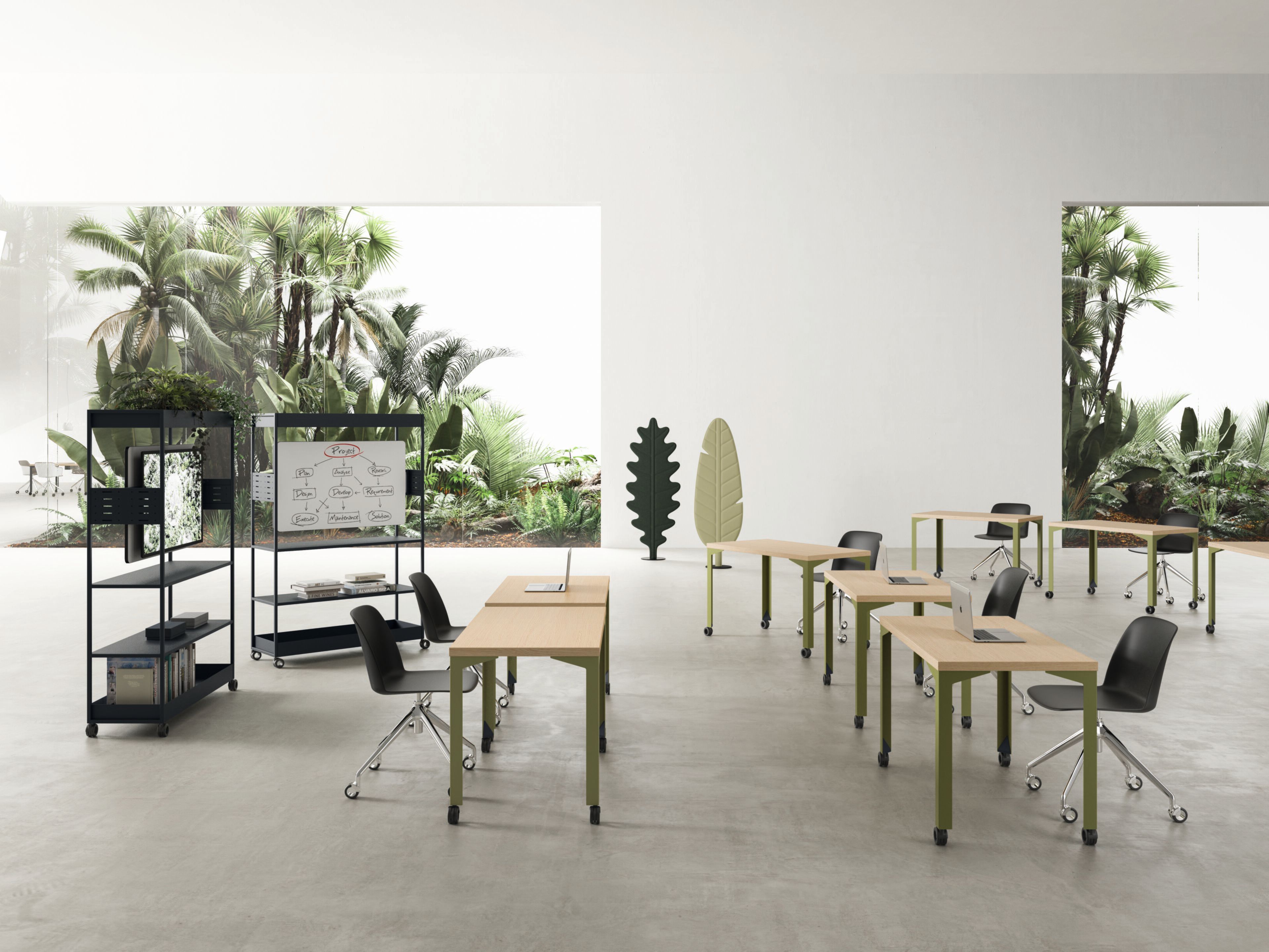 Секционный стол из меламина и листового металла DVO Enna ARCH-00091253 - Вид №1