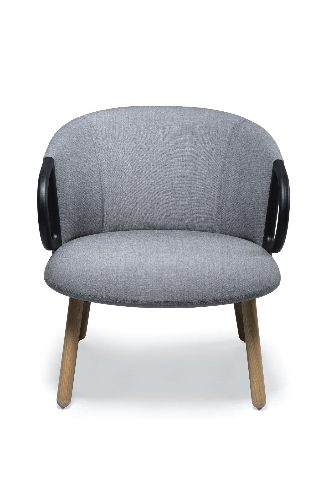 Мягкое тканевое кресло с подлокотниками и деревянной рамой GABER Cucaracha ARCH-00113860 - Вид №2