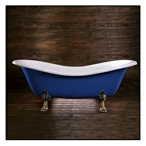 Ванна Akcjum Cleopatra WR-05-01-BR-C овальная синяя с золотыми ножками
