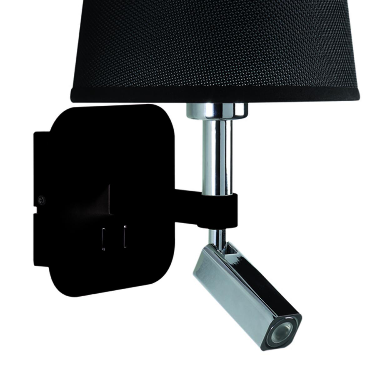 065603 Бра с ридером 5317+5238 черное Mantra Habana - Вид №1