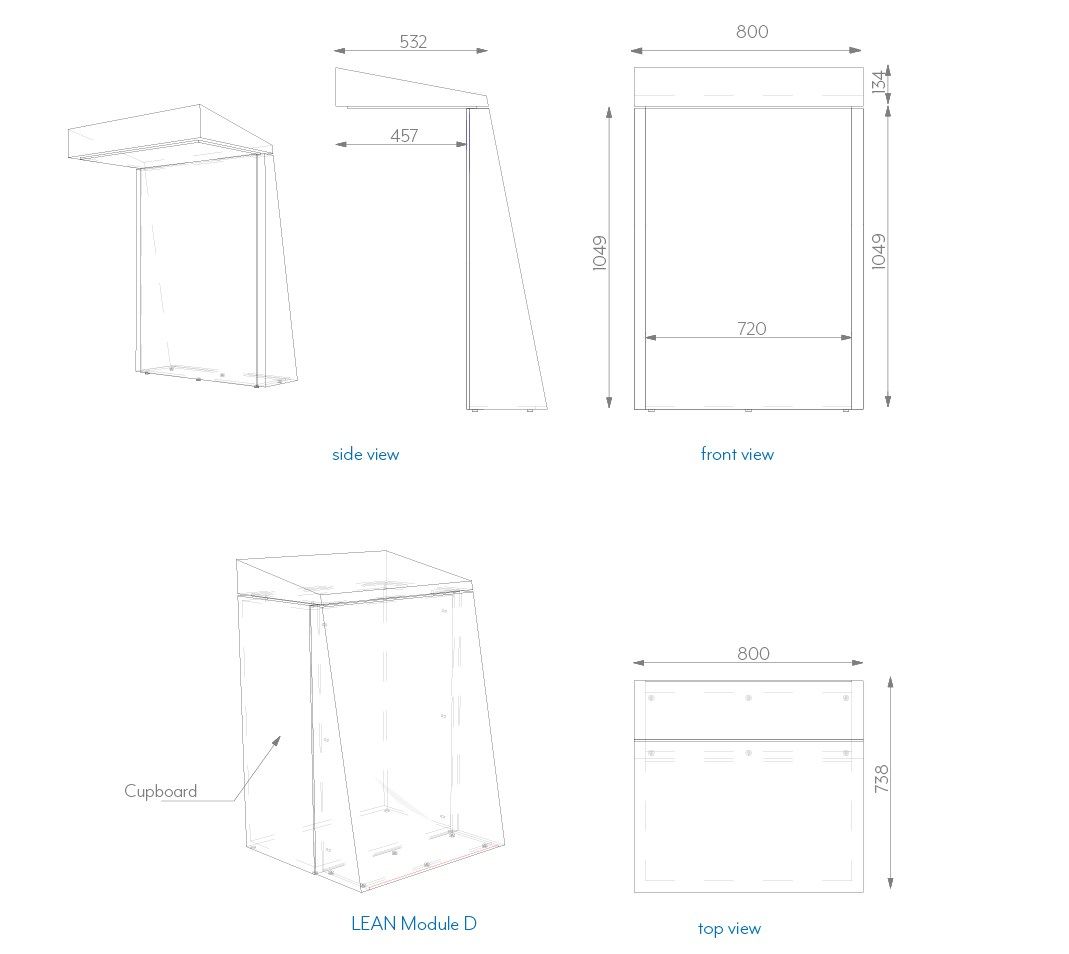 Обивка офисных модулей из пены QM Quinze & Milan LEAN ARCH-00124076 - Вид №17