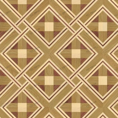 Художественный паркет Da Vinci Щитовой 26-308 Дуб (Гладкая) 500х500 мм 26010308