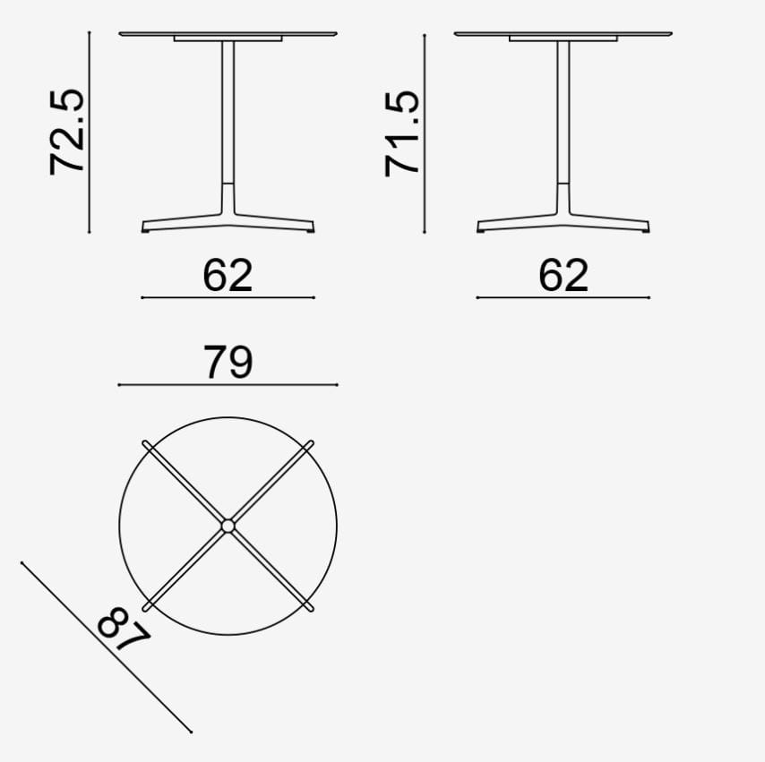 Стол со спицами Arper Wim ARCH-00041896 - Вид №8